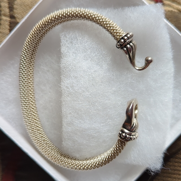 Sterling Silver Hook Bracelet - Picture 3 of 7